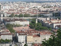 Place Bellecour vue depuis Fourvière Place Bellecour vue depuis Fourvière