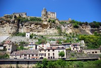 Voyages - Séjours > Périgord - Mai 2009 > Beynac et Cazenac depuis une gabarre sur la Dordogne